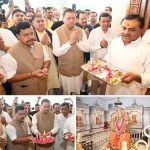 सीएम धामी ने नैनीताल भ्रमण के दौरान श्री महालक्ष्मी अष्टभुजा मंदिर, बेरीपड़ाव में विधि-विधान से पूजा-अर्चना की